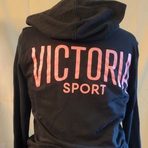 Victoria Secret zip up sweatshirt black large
